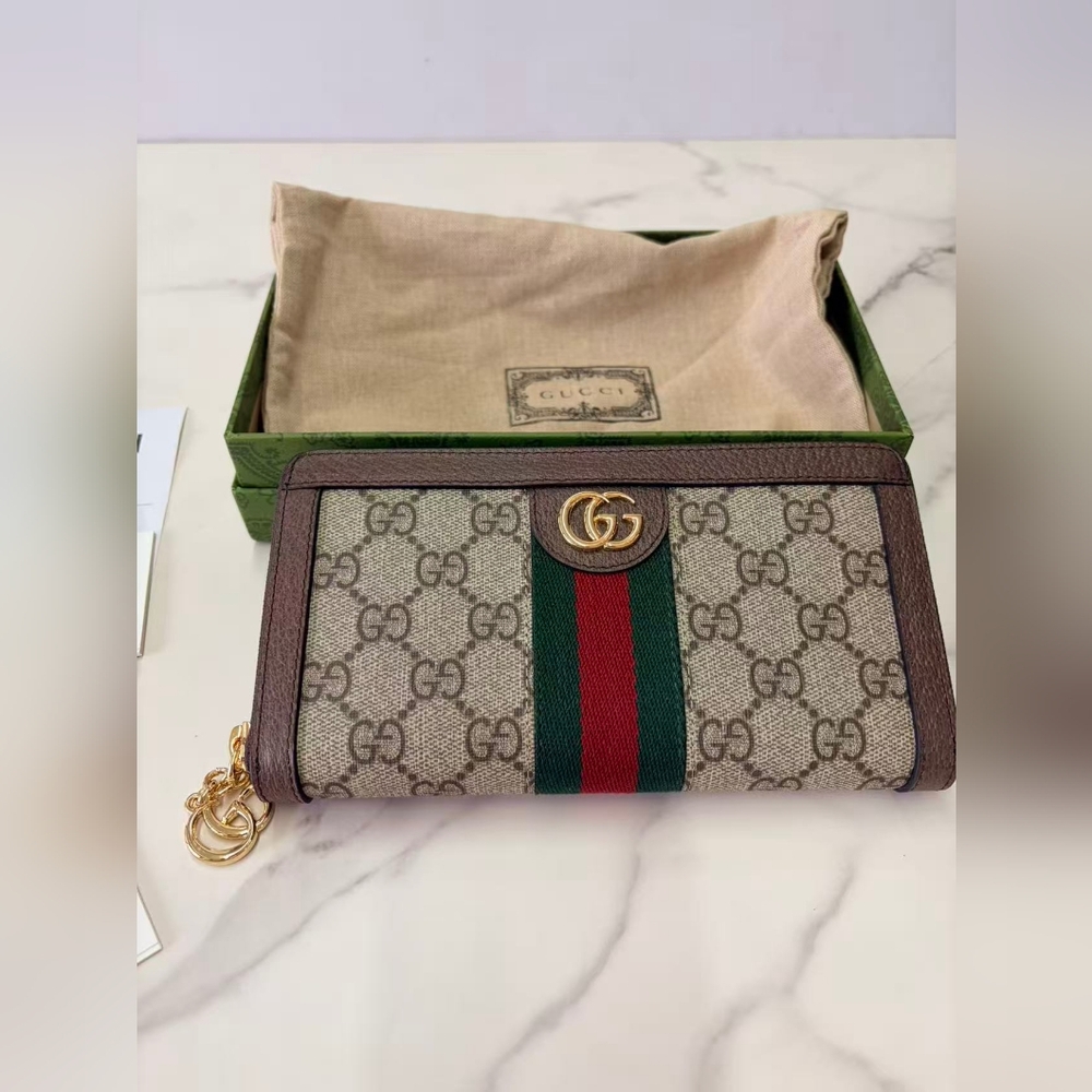 Gucci Ophidia Zip Around Wallet